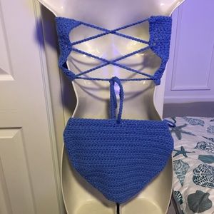 Fancy Girls Bling Swim - New handmade periwinkle crochet bikini 👙 Fancy Girls Bling Swim - New handmade periwinkle crochet bikini 👙